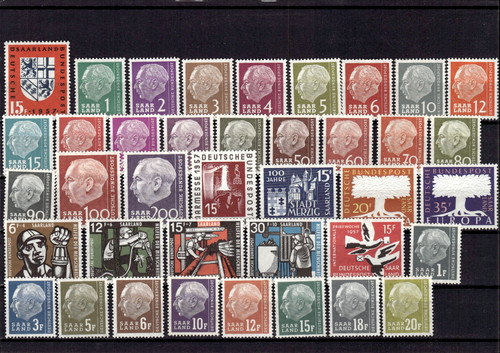 Briefmarken saarland opd - saarland,