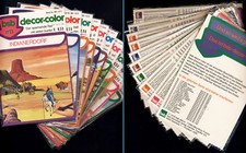 10 RUBBELBILDER 1976 DECOTRANSFER KALKITOS RITTER INDIANER FORMEL 1 RUB ON OVP*