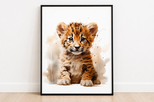Wandbild poster tiger - wandbild,