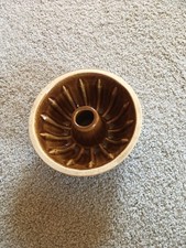 Kleine Alte Kuchen-Backform, Keramik, Durchm. ca. 16 Cm Höhe 7 Cm Vintage