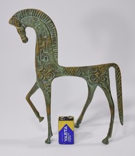 BRONZE PFERD Griechenland Antike Skulptur Figur Trojanisches Sparta Bukephalos