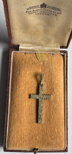Theodor Fahrner Kreuz-Anhänger   925er Silber vergoldet -  4,5 cm