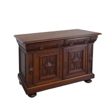 Sideboard Lowboard Geschirrschrank antik Historismus Eiche B: 150 cm -11725-