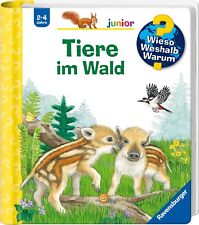 Wieso Weshalb Warum Junior band 77 Tiere im Wald Bilderbuch 2-4 Jahre  + BONUS