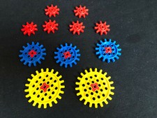 Lego 11x Technic alte Zahnräder, Rad, 70er, Zahnkränze aus 800, 801, 802 Technik