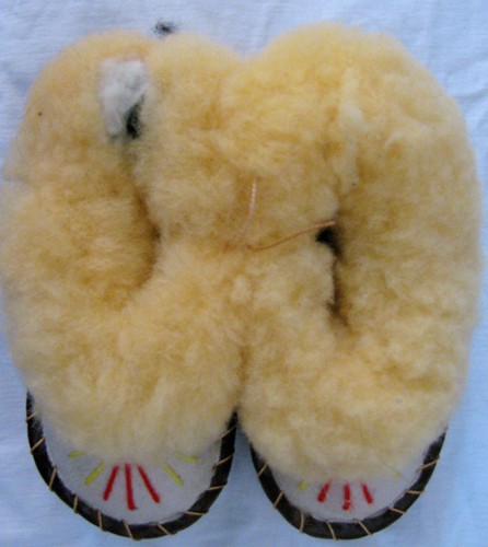 Kinder lammfell pantoffeln - kinder,