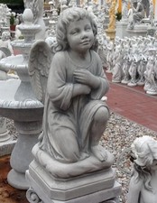 Gartenfigur "Engel" Skulpturen, Steinguss, Figur, Grabengel, Gartendekoration