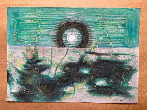 Max ernst zeichnung auf papier - zeichnung,