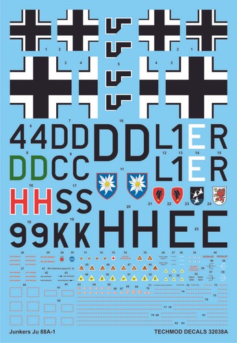 Junkers 1 decal set - ju-88,