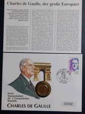 Münz-briefe Charles De Gaulle