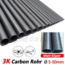 CFK Rohr Ø5-50mm 3K Carbon