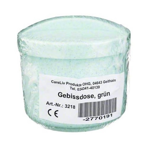 Gebissdose grün mit - , einsatz