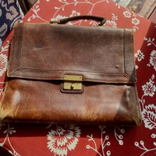 Assima Aktentasche DIN A 4 Leder Vintage