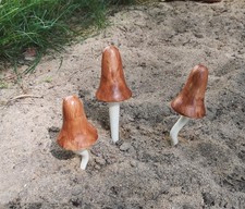 3 Pilze filigran Keramik -