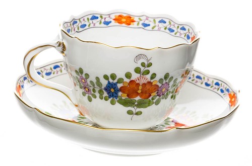 Kaffeegedeck indische blumen - kaffeegedeck,