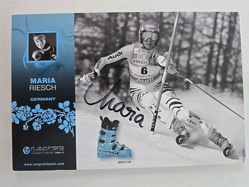 Maria riesch autogramm - riesch,