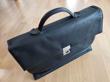 Vogt of Florence Aktentasche, echtes Leder, schwarz, l/b/t 39x26x7 cm