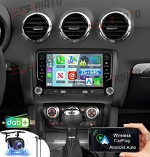 DAB+ Autoradio Carplay GPS NAVI RDS WIFI Für Audi TT MK2 8J 2006-14 Android 15