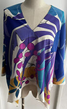 Atelier Luise Seiden  Poncho Cape Gr. XS S M Batik Handarbeit