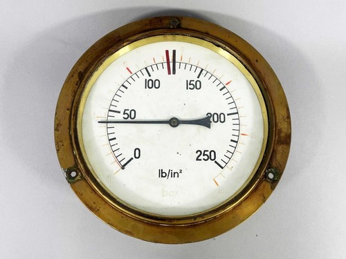 Vintage messing manometer - vintage,