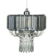 Kristall Hänge Lampe , grau, wie NEU