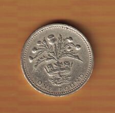 UK/ GB: 1 Pound "Thistle and Diadem", 1984, Erhaltung siehe O-Scans