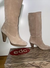Esprit edc Leder-Stiefel  beige Gr.41 - sehr guter Zustand!