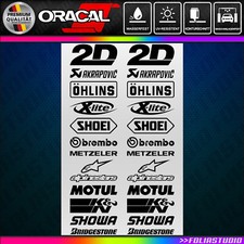 24-teilig Motorrad Sponsoren