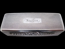 George III Silber rechteckige