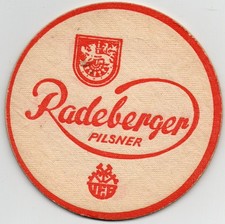 Bierdeckel Radeberger Pilsner mit Rückseite Lotto