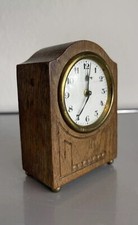 Ältere Tischuhr Reisewecker Holz Jugendstil Wecker Uhr