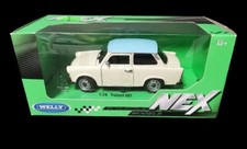 Trabant 601 Trabbi beige blau Modellauto 1:24 Welly Neu ovp ab 8 Jahre 