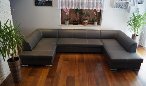 Naturleder ecksofa london - naturleder, "london