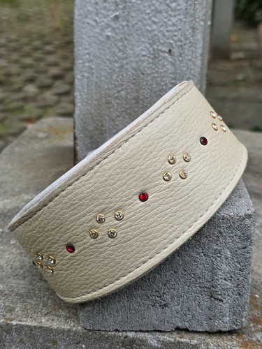 Hundehalsband 52cm leder - hundehalsband,