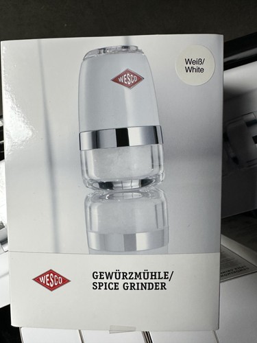 Wesco gewürzmühle weiss neu - gewÜrzmÜhle,