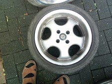 4 Stck. Alufelgen 6Jx15 ET 45mm für VW Polo 6 N, mit  Reifen 195/45 R15, DOT