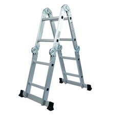 Mehrzweckleiter 4x2 | Trittleiter | Aluleiter | Haushaltsleiter | Klappleiter