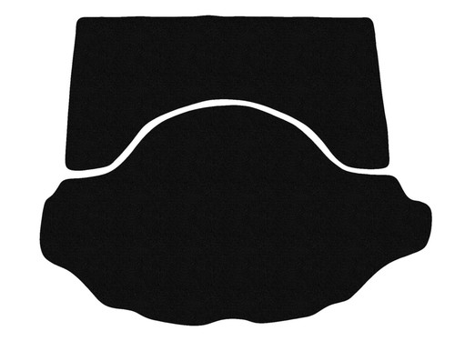 Schwarz kofferraummatte velour - schwarz,