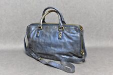 Liebeskind Berlin Koko Blau Metallic Handtasche Damentasche Leder Vintage #28