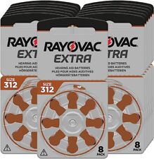 Rayovac Extra 312 PR41 ZL3 Hörgerätebatterien 6x 12x 30x 60x Stück + MHD 2029 +