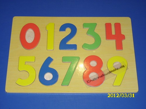 Holzpuzzle zahlen 9 - holzpuzzle,