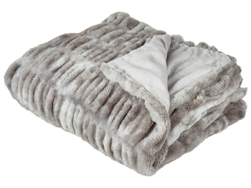 Kuscheldecke kunstfell grau - kuscheldecke,