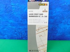 B09 Faller H0 161920 Car System Laser-Street 4x Bahnbogen 45° R = 268 OVP TOP