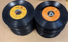 25 x  7" Single Vinyl Schallplatten Jukebox Deko basteln hören oldies usw.