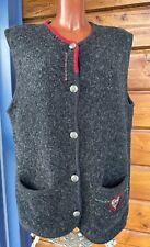 warme Trachten Spencer Jacke Sixth Sense L von C&A grau rot 42 44 Wolljanker