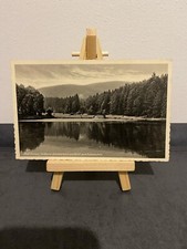 Vintage Postkarte Bad Sachsa Südharz Schmelzteich u Blick zum Katzenstein, 1938