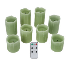 LED Kerzen + Timer 8er Set mit