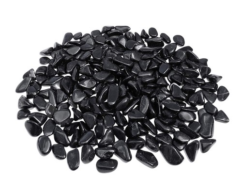 Schwarzer onyx trommelsteine - onyx,
