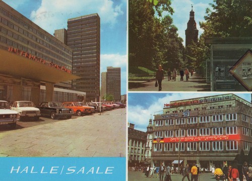 Ddr ansichtskarte halle - ddr,