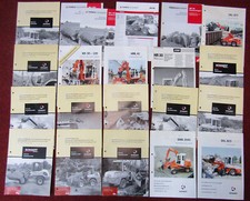 21x Prospekt Schaeff Terex Minibagger HR Schwenklader SKS Teleskoplader STL